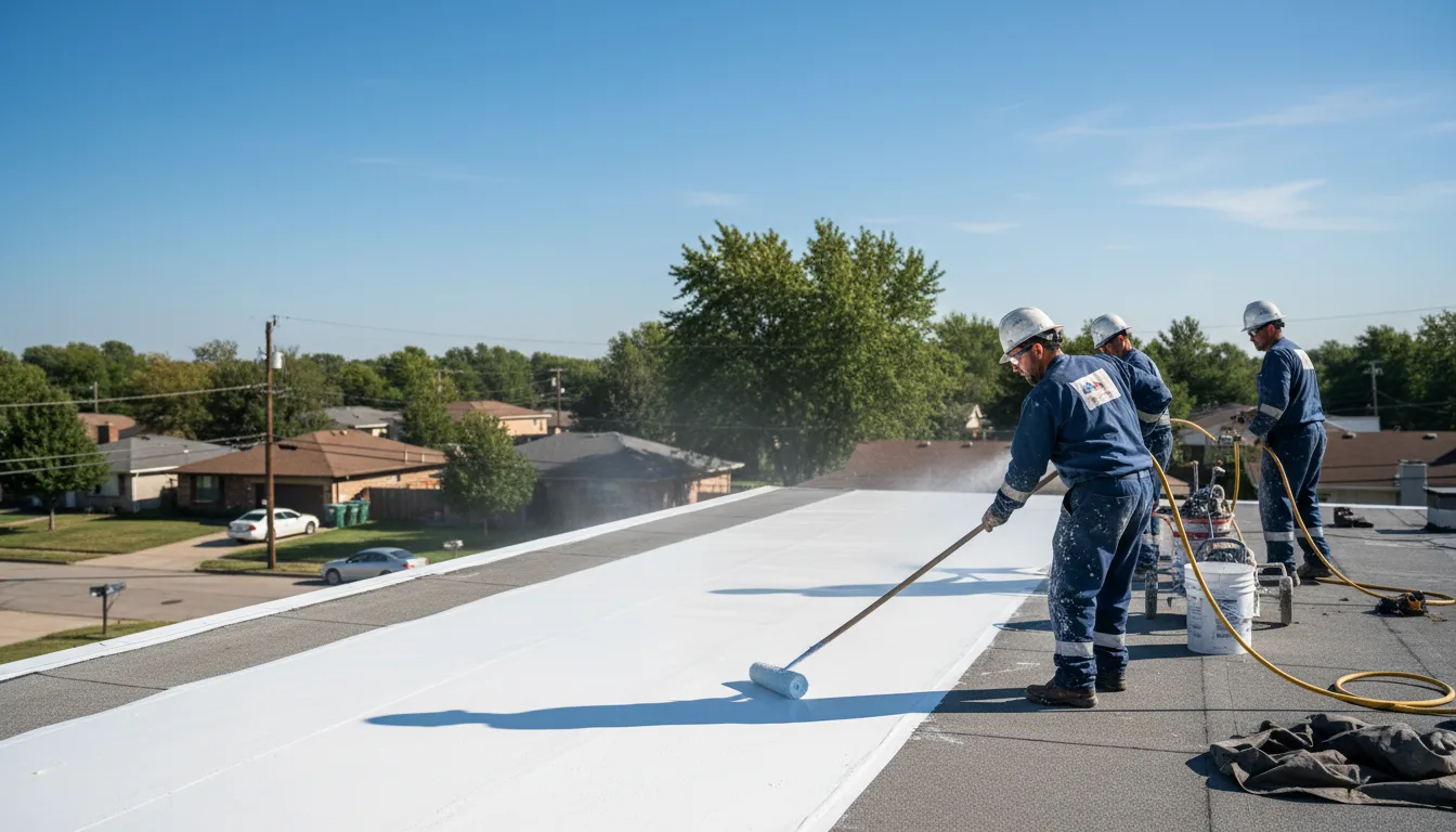 Commercial roof coating in Pennsylvania near me